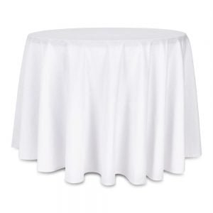 MANTEL REDONDO BLANCO