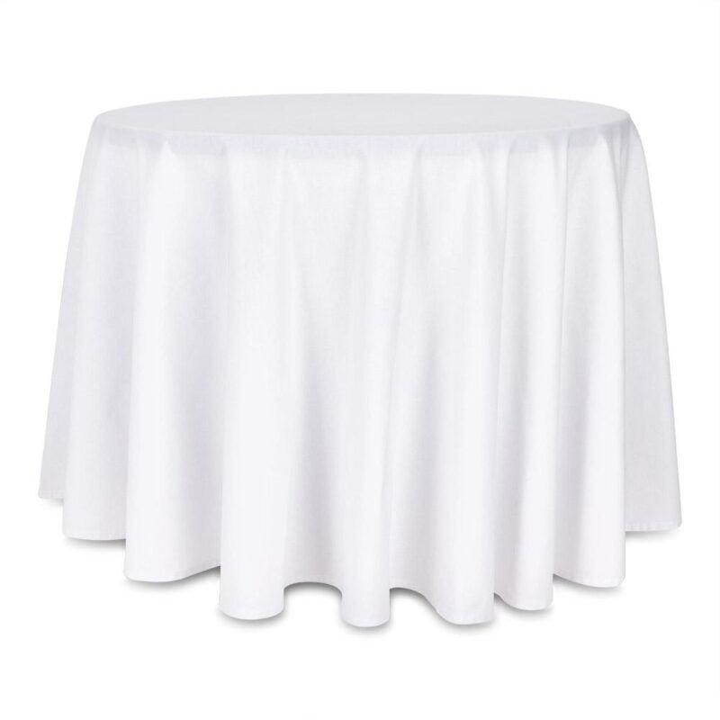 MANTEL REDONDO BLANCO