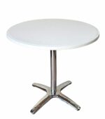 MESA REDONDA STAND 80 EN BLANCO