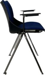 SILLA SHELL BRAZOS AZUL+NEGRA - Imagen 3