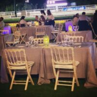 sillas Napoleón plegables en el hipódromo
