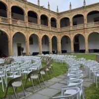 Silla Peach y Carla Arena en colegio Arzobispo Fonseca, salamanca I Cumbre Internacional Gastronómica.4