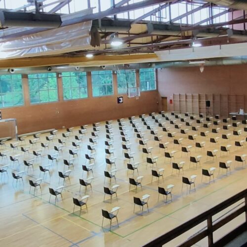 Silla auditorio examen las rozas