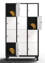 TAQUILLA 12 PUERTAS B/N CON LLAVE - Imagen 2