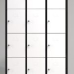 TAQUILLA 12 PUERTAS B/N CON LLAVE