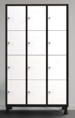 TAQUILLA 12 PUERTAS B/N CON LLAVE