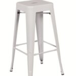 TABURETE INDUSTRIAL BLANCO