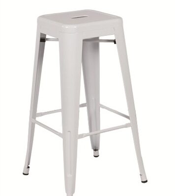 TABURETE INDUSTRIAL BLANCO