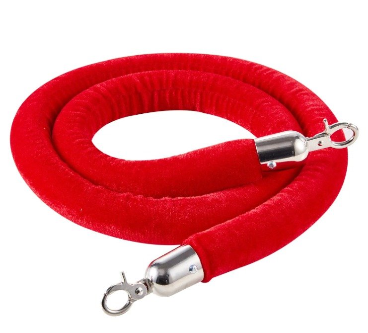 CORDÓN TERCIOPELO ENGANCHE PLATA