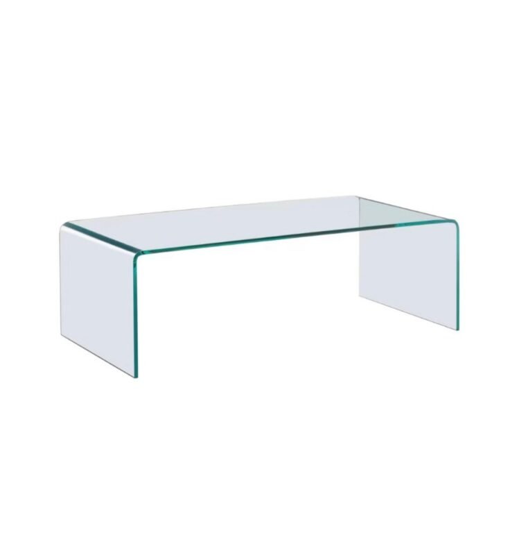 MESA BAJA CRISTAL CURVADO