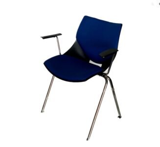 SILLA SHELL TAPIZADA BRAZOS