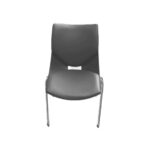 SILLA SHELL TAPIZADA EN NEGRO - Imagen 4