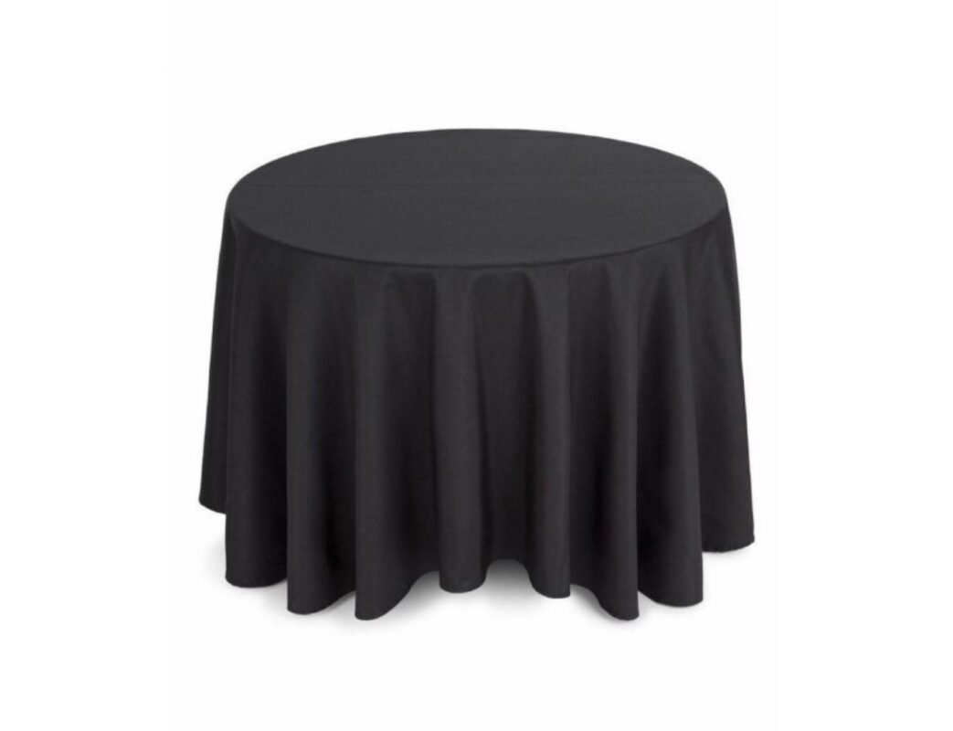 MANTEL REDONDO NEGRO