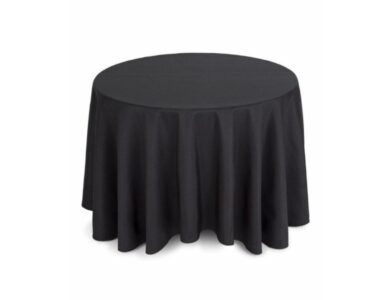 MANTEL REDONDO NEGRO
